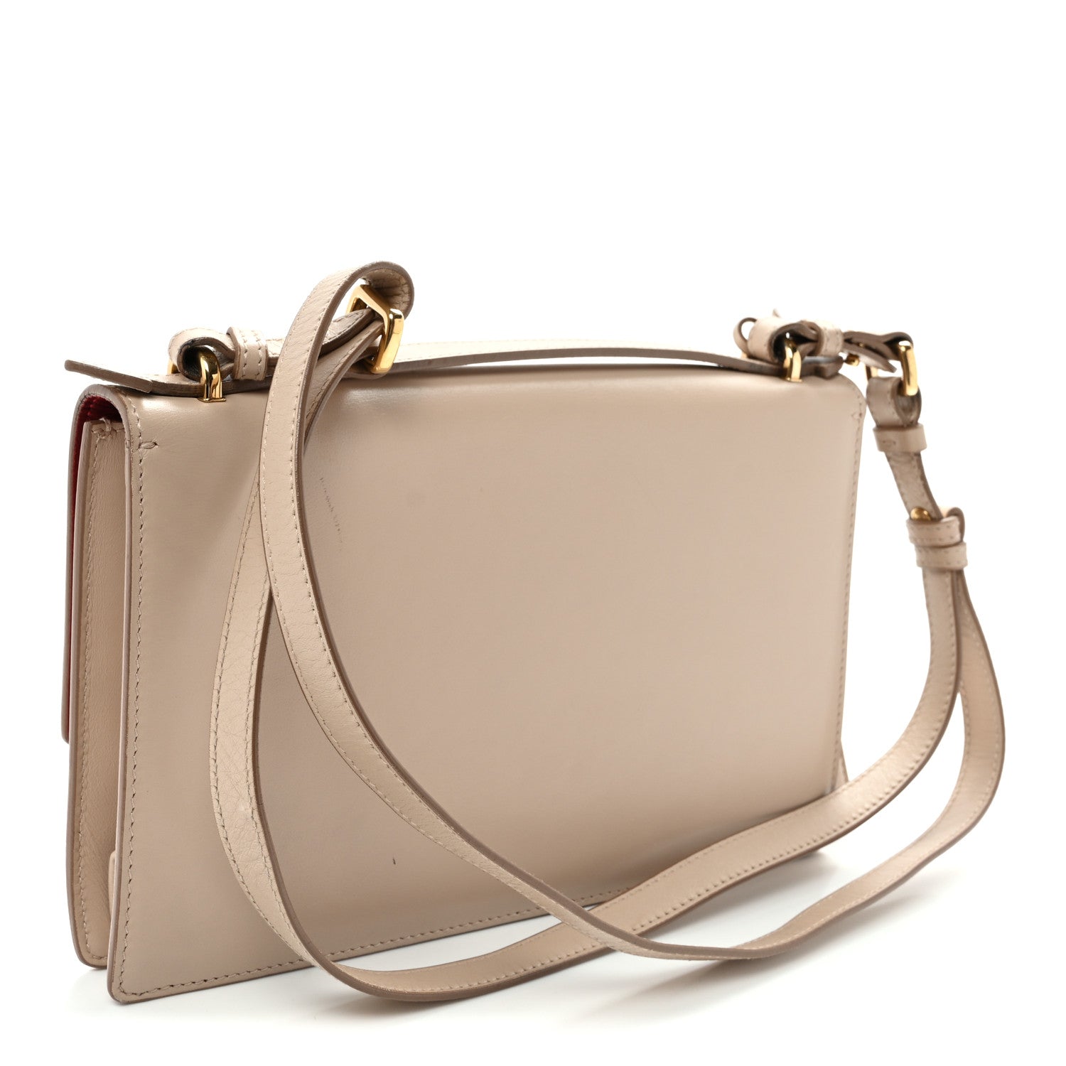 Salvatore Ferragamo Calfskin Medium Aileen Bag Beige 3 of 10
