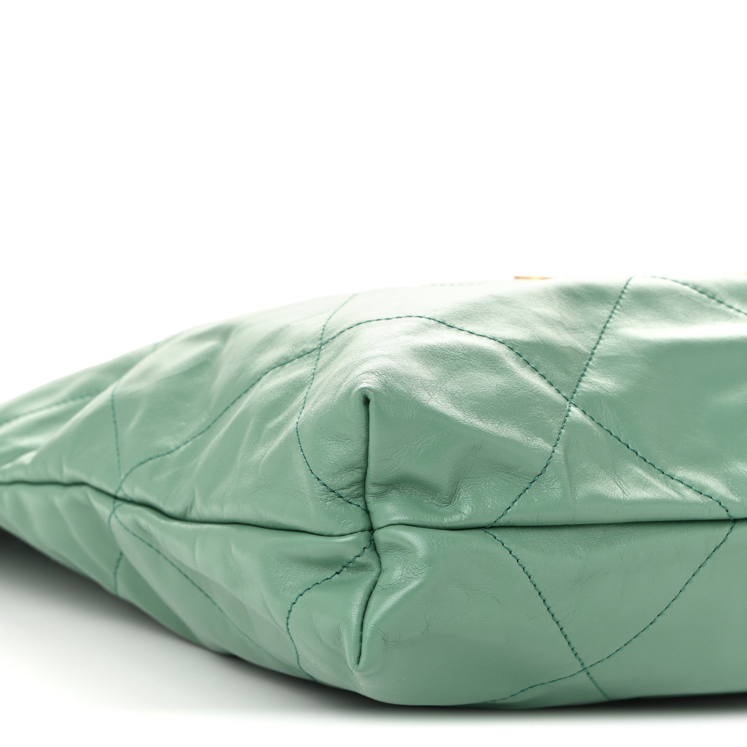 Chanel Shiny Calfskin Quilted Chanel 22 Light Green 10 of 11
