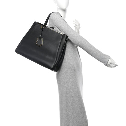 Fendi Vitello Elite Large 2Jours Tote Black 2 of 13