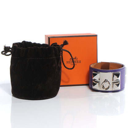 Hermes Epsom Collier de Chien CDC Small Bracelet Ultra Violet 5 of 7