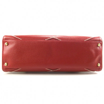 Chanel Caviar CC Stitched Small Hobo Red 5 of 8