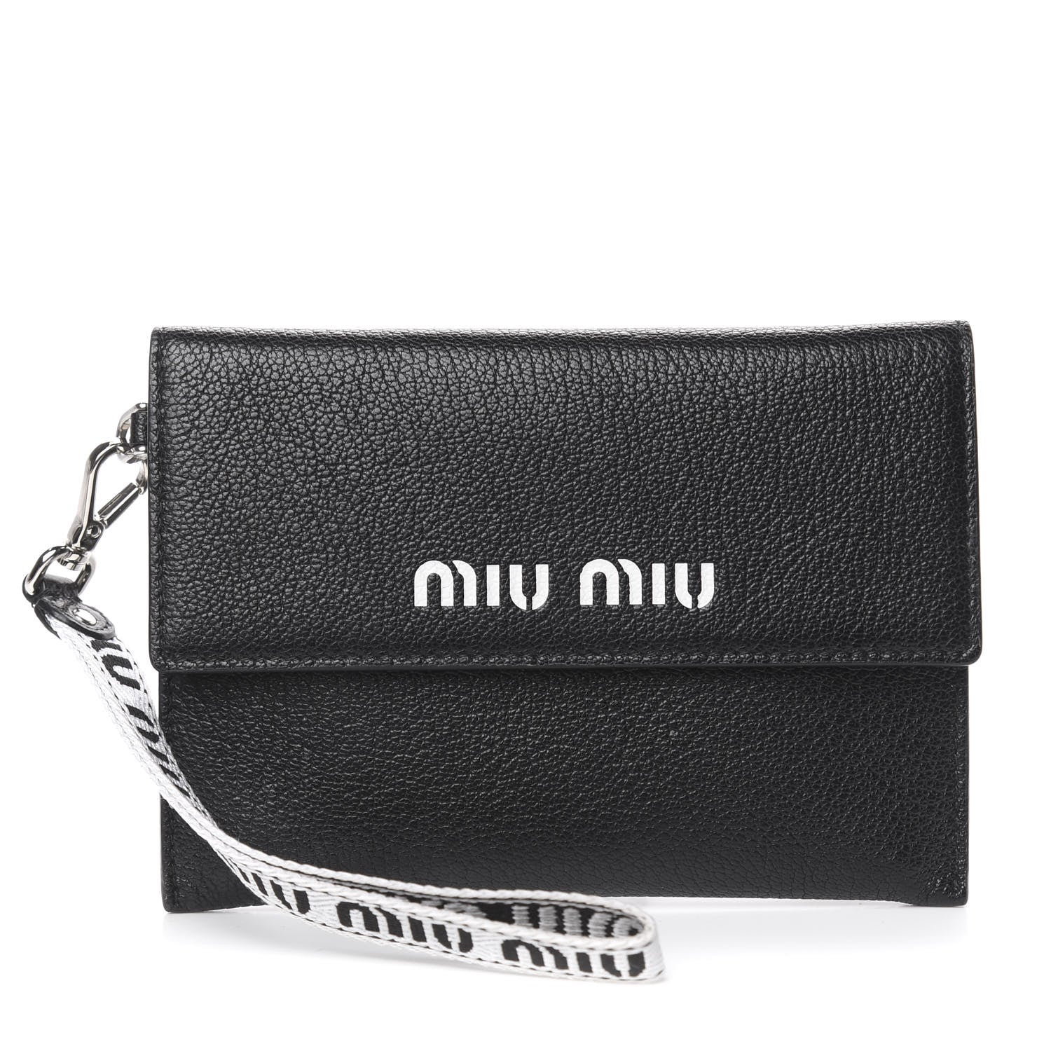 Miu Miu Madras Sport Wristlet Black 1 of 8