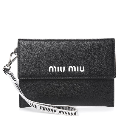Miu Miu Madras Sport Wristlet Black 1 of 8
