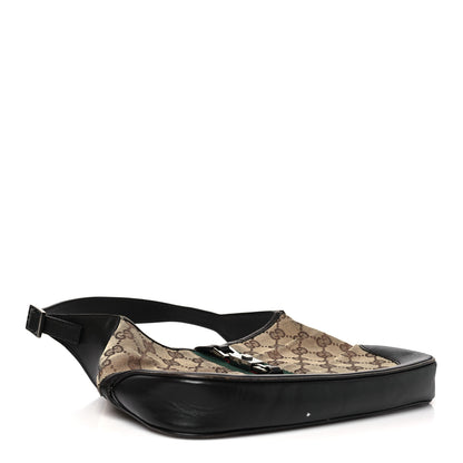 Gucci Monogram Web Small Jackie O Hobo Dark Brown 4 of 11