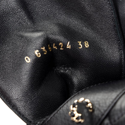 Chanel Shiny Goatskin Calfskin Quilted Lace Up Combat Boots 38 Black 10 of 10