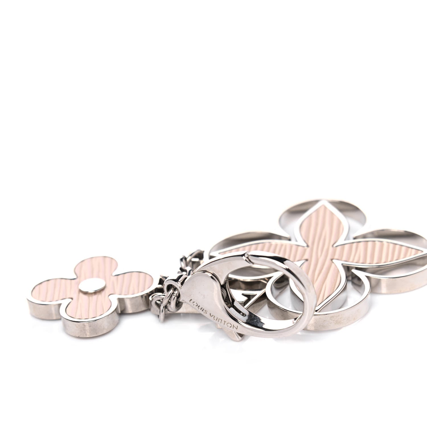 Louis Vuitton Fleur d Epi Bag Charm Key Holder Dune 3 of 3