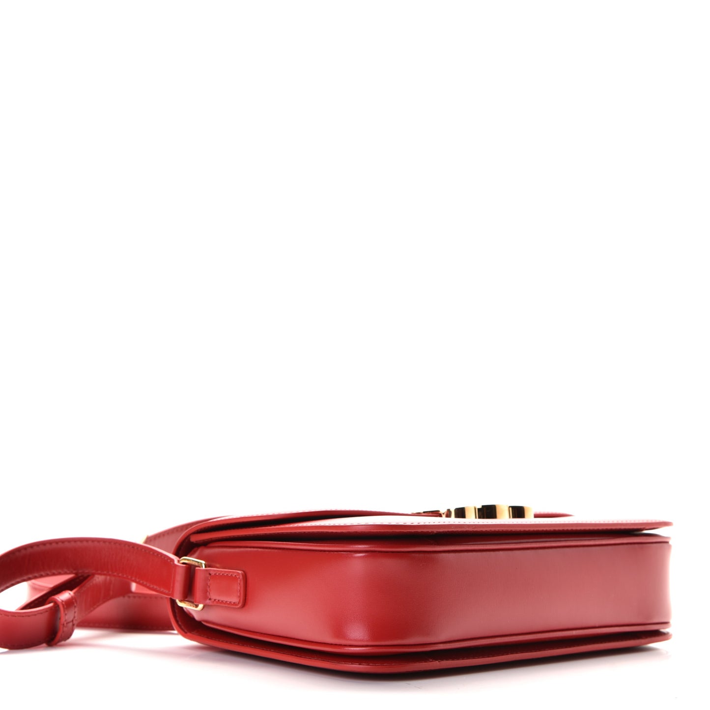 Shiny Calfskin Medium Triomphe Red