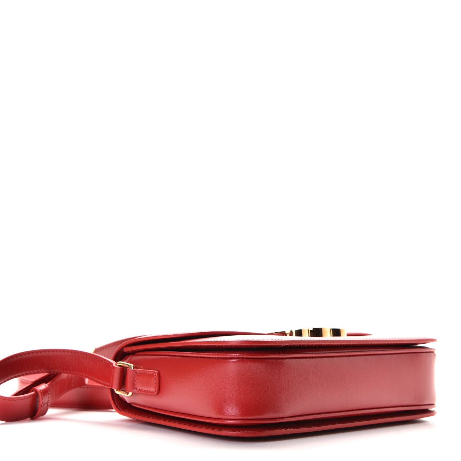 Celine Shiny Calfskin Medium Triomphe Red 3 of 7