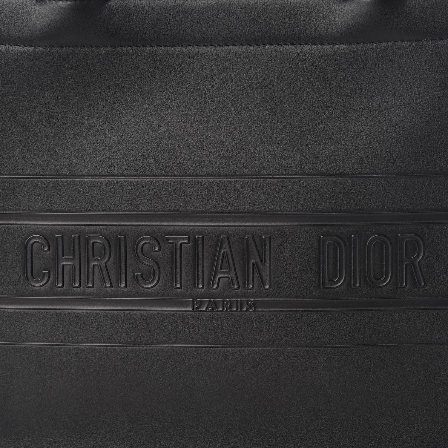 Christian Dior Calfskin Embossed Medium Book Tote Black 9 of 9