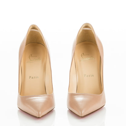 Christian Louboutin Kid Pigalle 100 Pumps 38 Nude 2 of 7