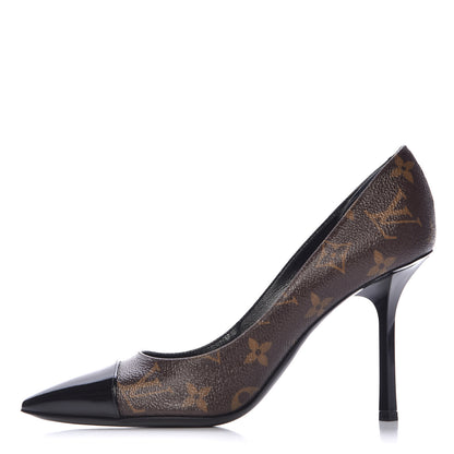 Louis Vuitton Patent Monogram Fetish Pumps 37 Black 1 of 12