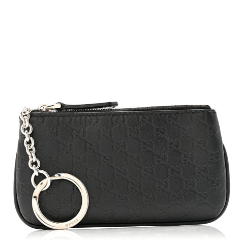 Microguccissima Key Ring Coin Case Black