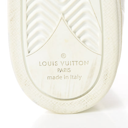Louis Vuitton Calfskin Reverse Monogram Boombox High Top Sneakers 38 White 8 of 17