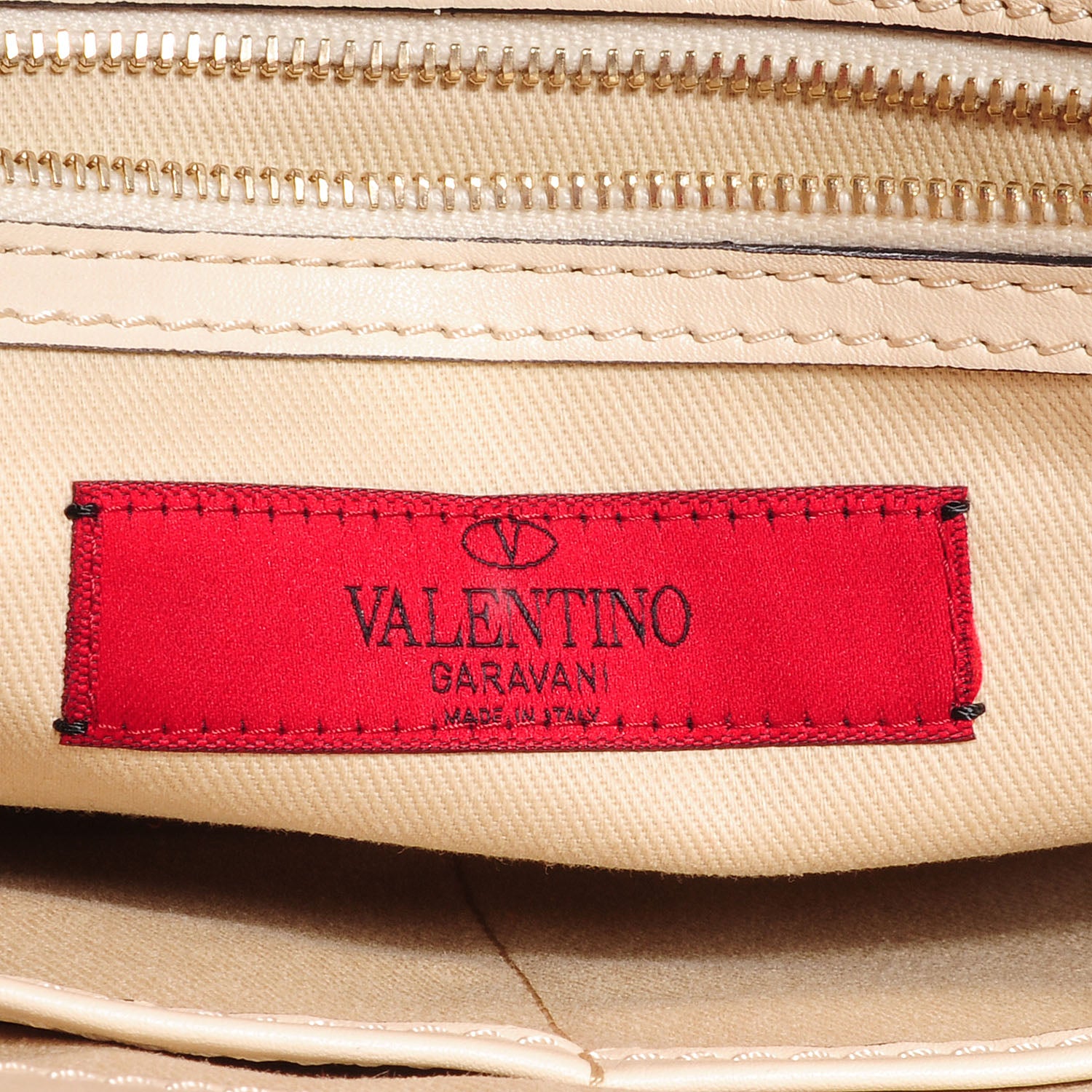 Valentino Garavani Vitello Rockstud Shoulder Satchel Ivory 7 of 9