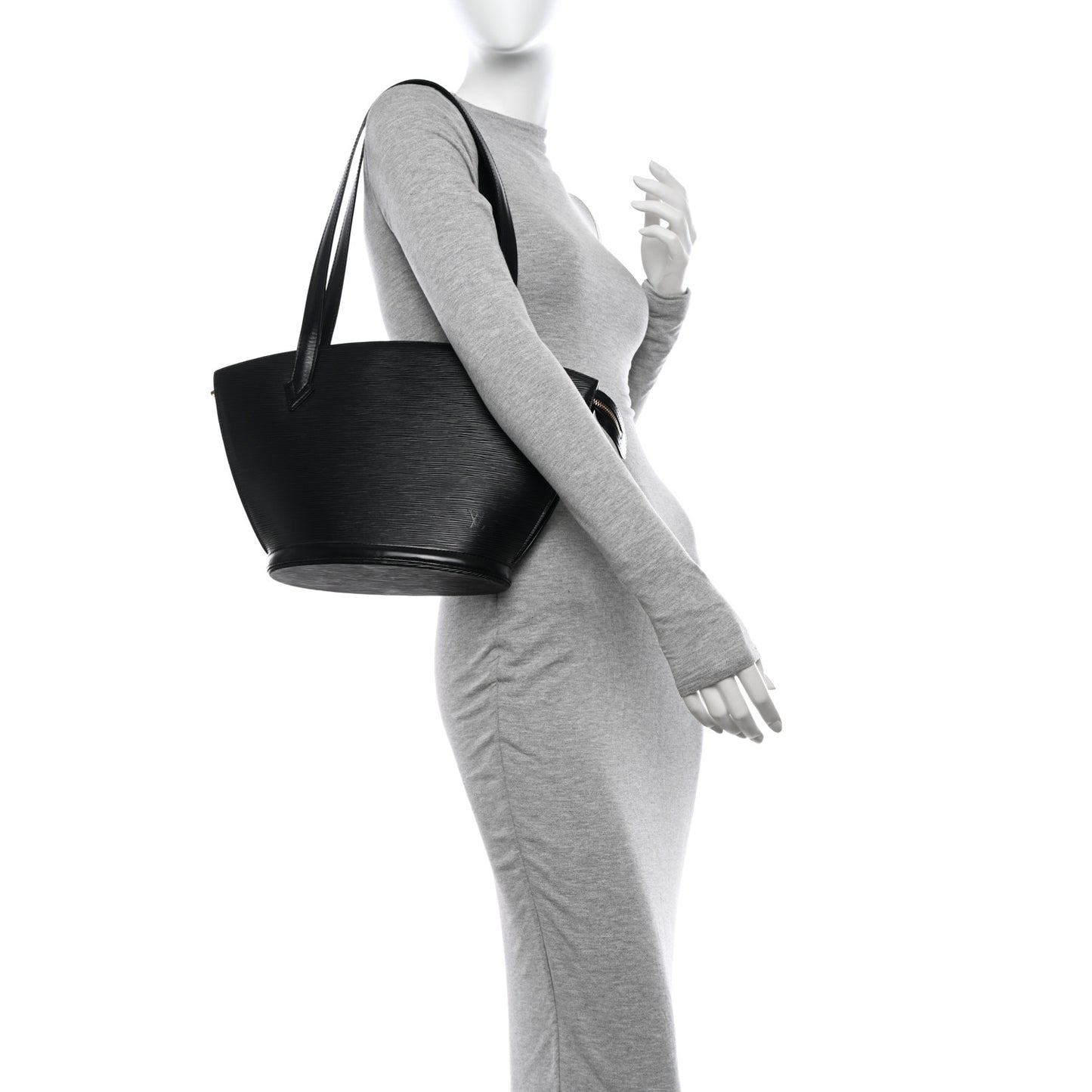 Epi Saint Jacques PM Long Straps Black