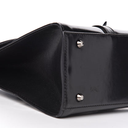 Christian Dior Glazed Calfskin Saddle Shopper Black 9 of 14
