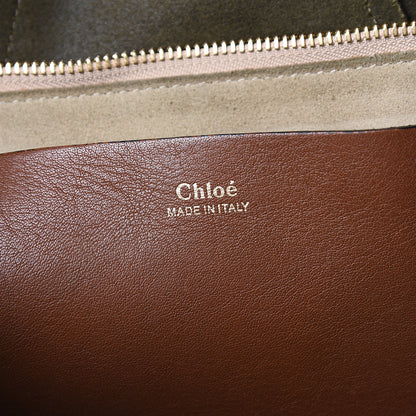 Chloe Calfskin Suede Small Hayley Hobo Eucalyptus 5 of 9