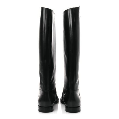 Louis Vuitton Calfskin LV Amiral High Boot 39.5 Black 6 of 12