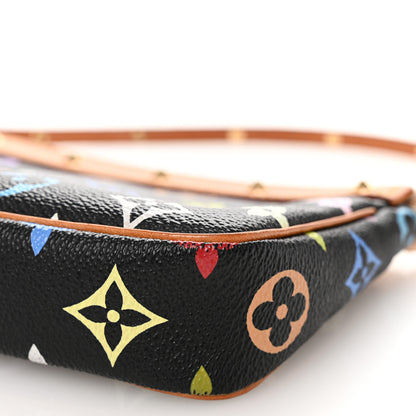 Louis Vuitton Monogram Multicolor Pochette Accessories Black 10 of 11