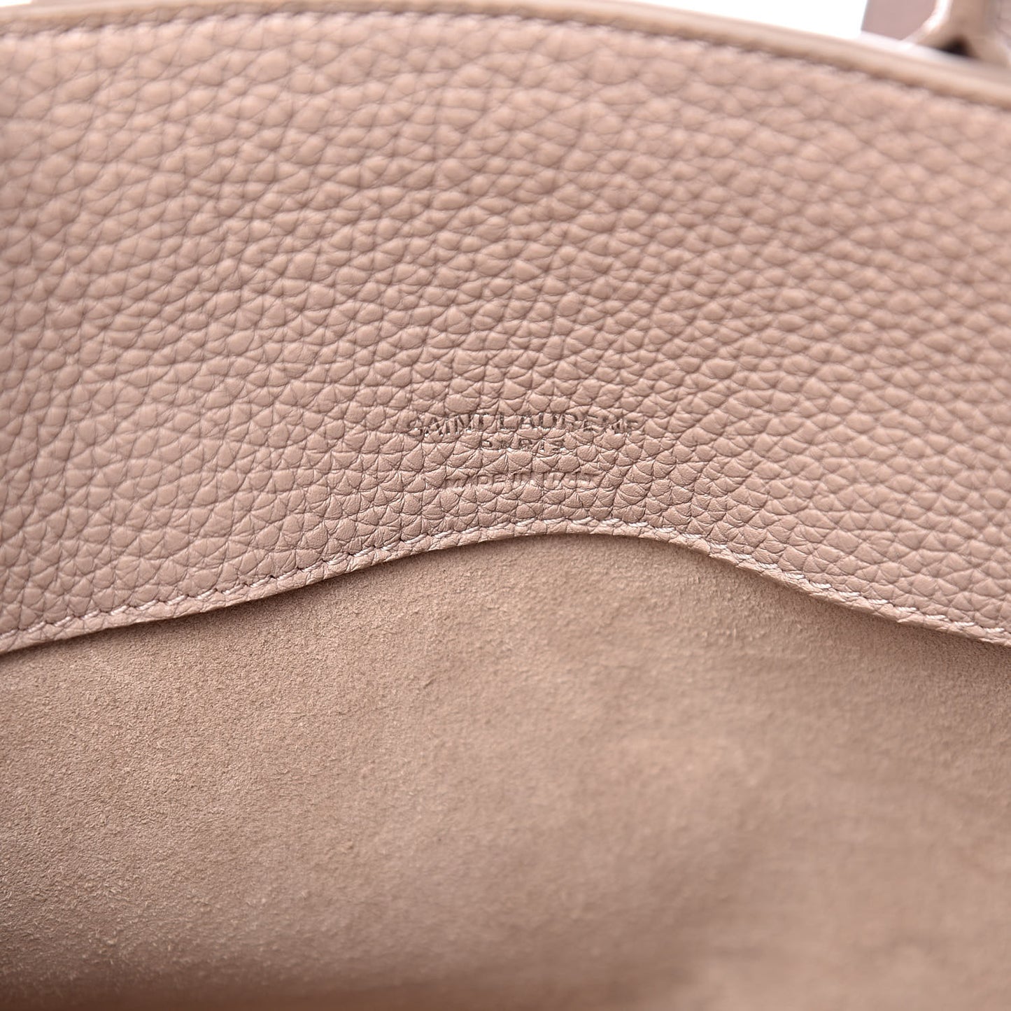 Grained Calfskin Nano Sac De Jour Souple Nude