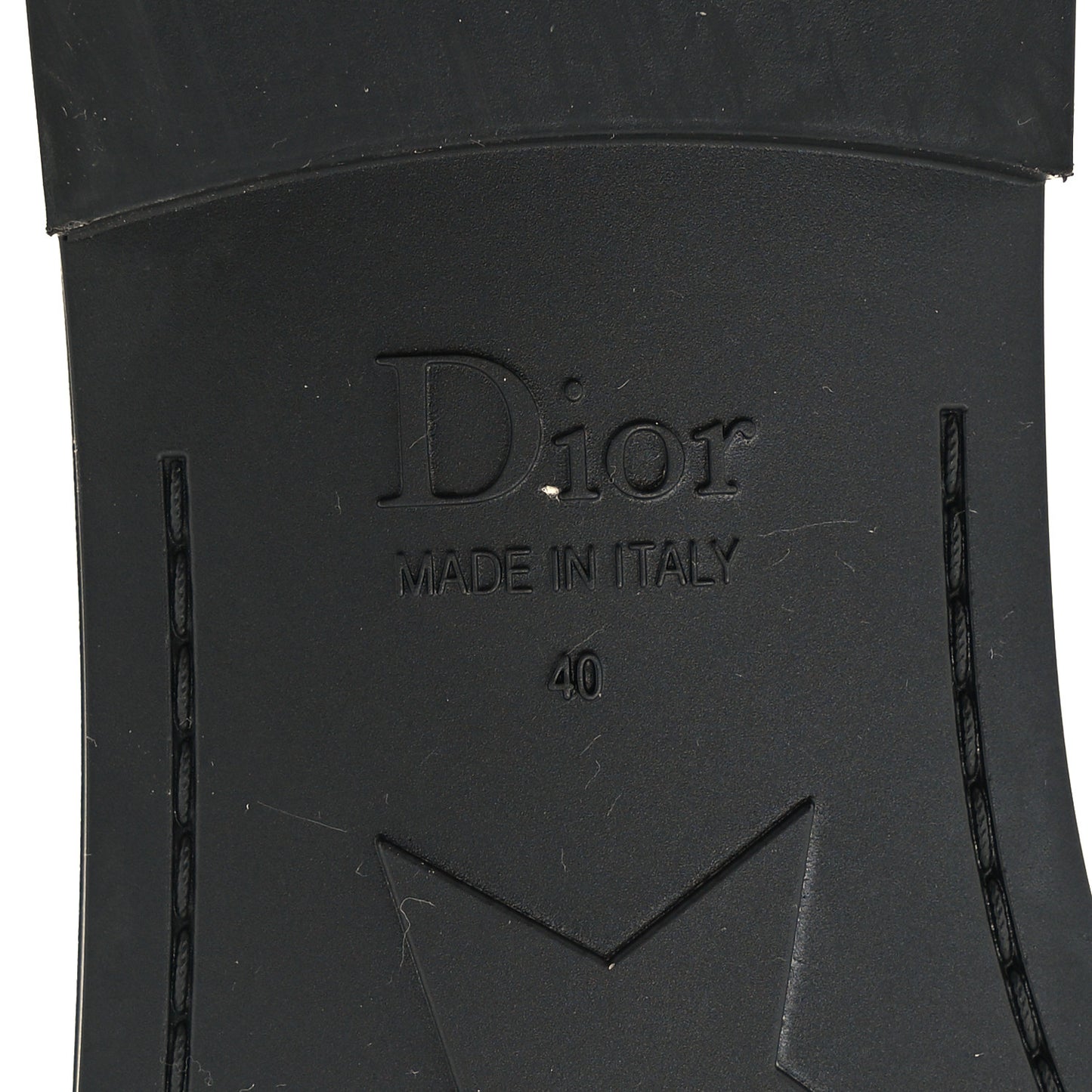 Matte Calfskin Pearl Dio(r)evolution Slide Sandals 40 Black