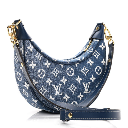 Louis Vuitton Monogram Jacquard Denim Loop Bleu 3 of 9