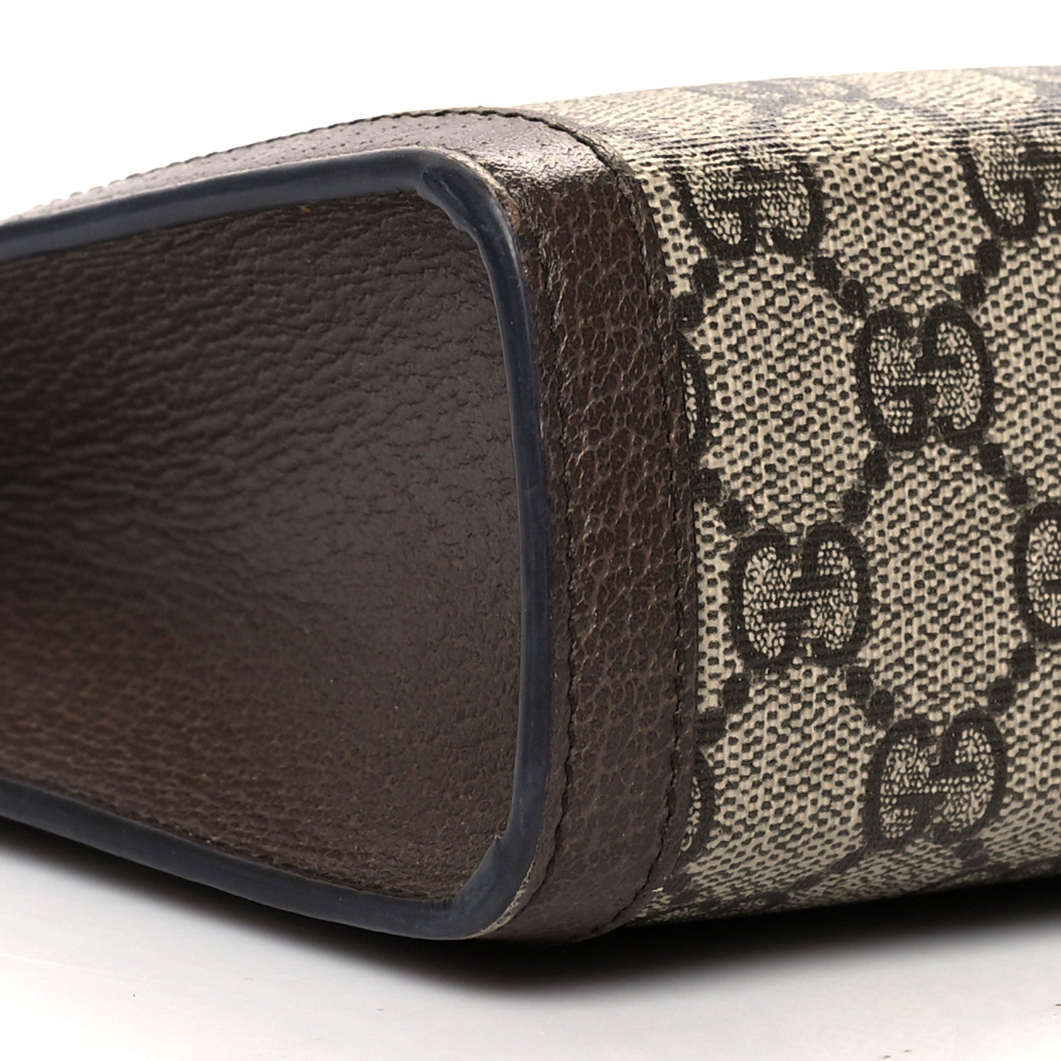 Gucci GG Supreme Monogram Web Ophidia Pouch Brown 9 of 11