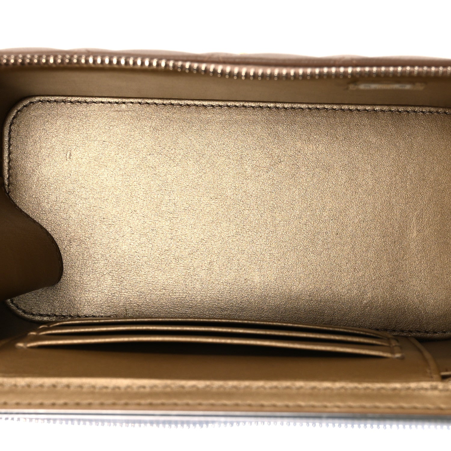 Chanel Lambskin Quilted Pearl Crush Small Vanity Case With Chain Beige 5 of 11