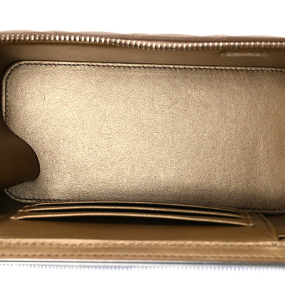 Chanel Lambskin Quilted Pearl Crush Small Vanity Case With Chain Beige 5 of 11