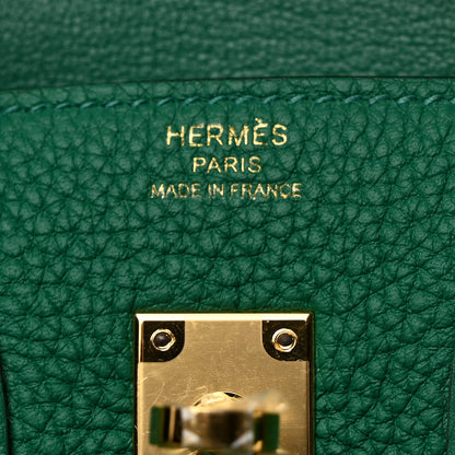 Hermes Togo Birkin 25 Vert Vertigo 6 of 11