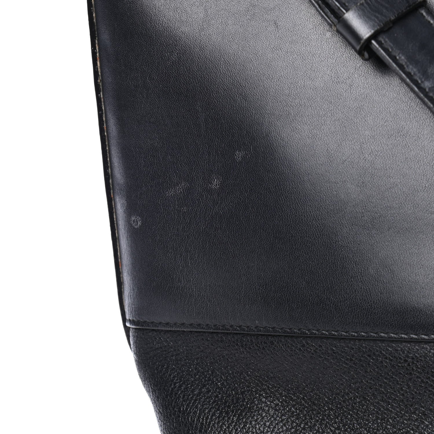 Burberry Calfskin Bucket Shoulder Bag Black 3 of 4