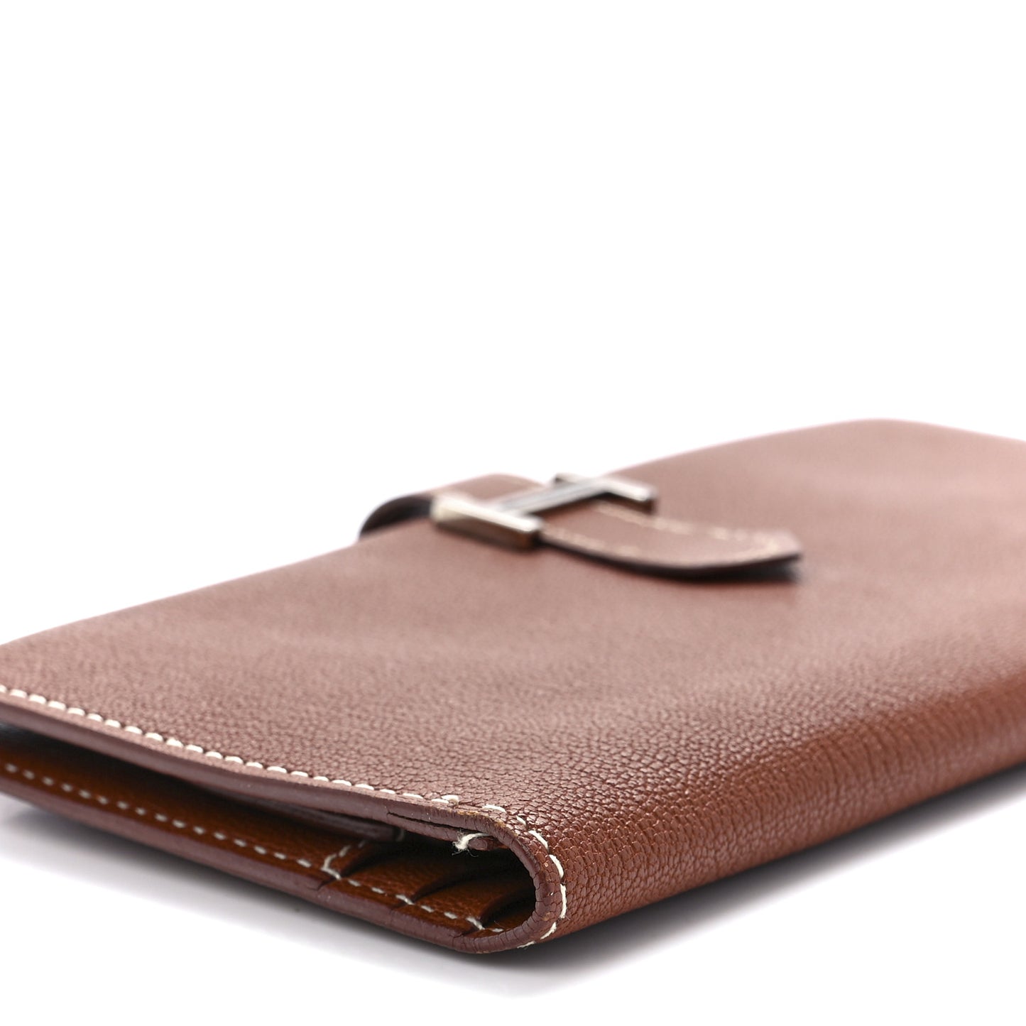 Chevre Mysore Bearn Gusset Wallet Gold