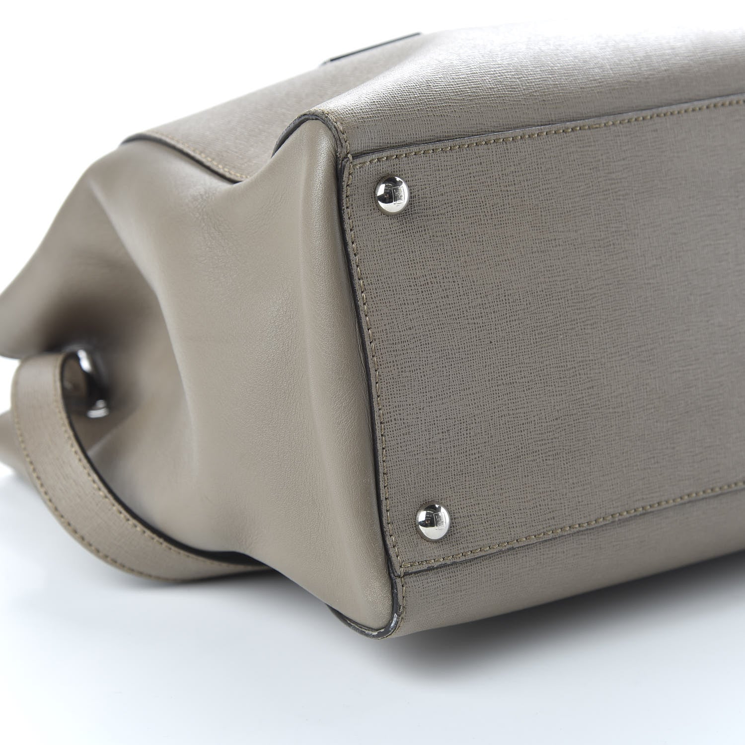 Fendi Vitello Elite Regular 2Jours Tote Tortora 5 of 12