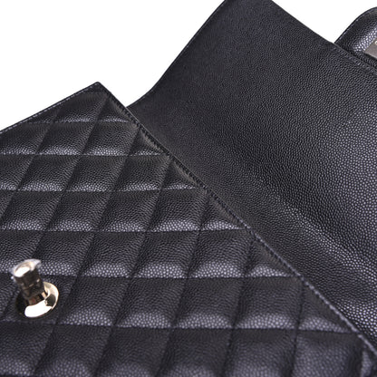 Chanel Caviar Quilted Square Flap Clutch Black 5 of 13