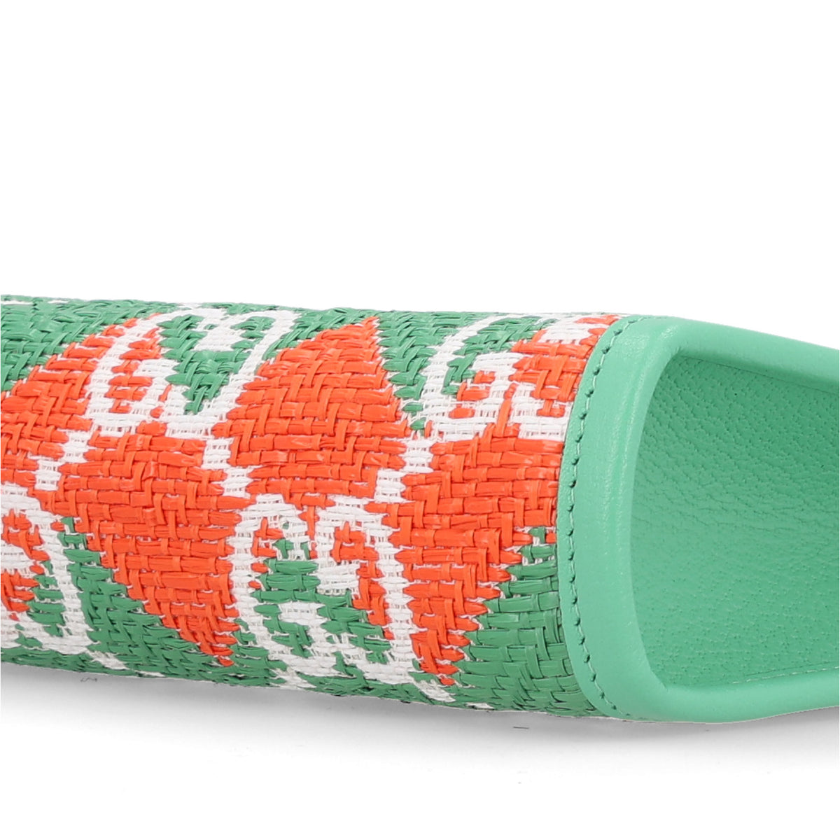 Gucci Raffia GG Monogram Miami Case Green Orange 10 of 10