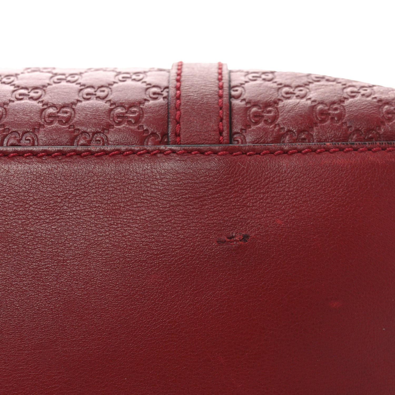 Gucci Soft Microguccissima Dome Satchel Red 11 of 12