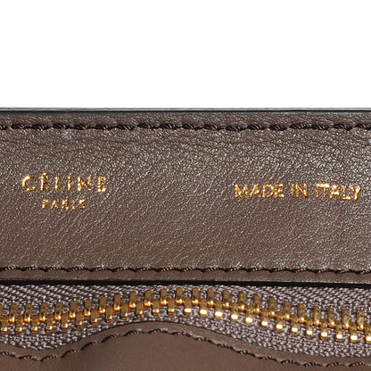 Celine Calfskin Suede Large Tri-Color Trapeze Granite 6 of 7