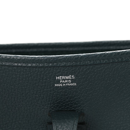 Hermes Taurillon Clemence Evelyne III PM Vert Cypress 6 of 10