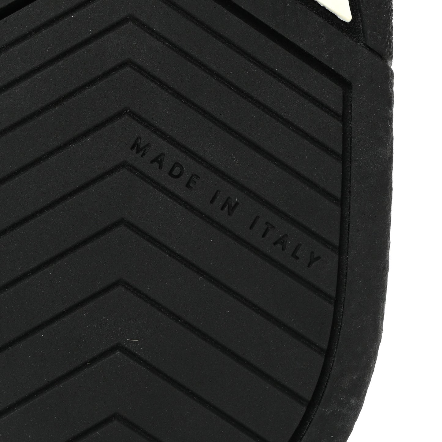 Calfskin Suede Logo Sneakers 39 Black