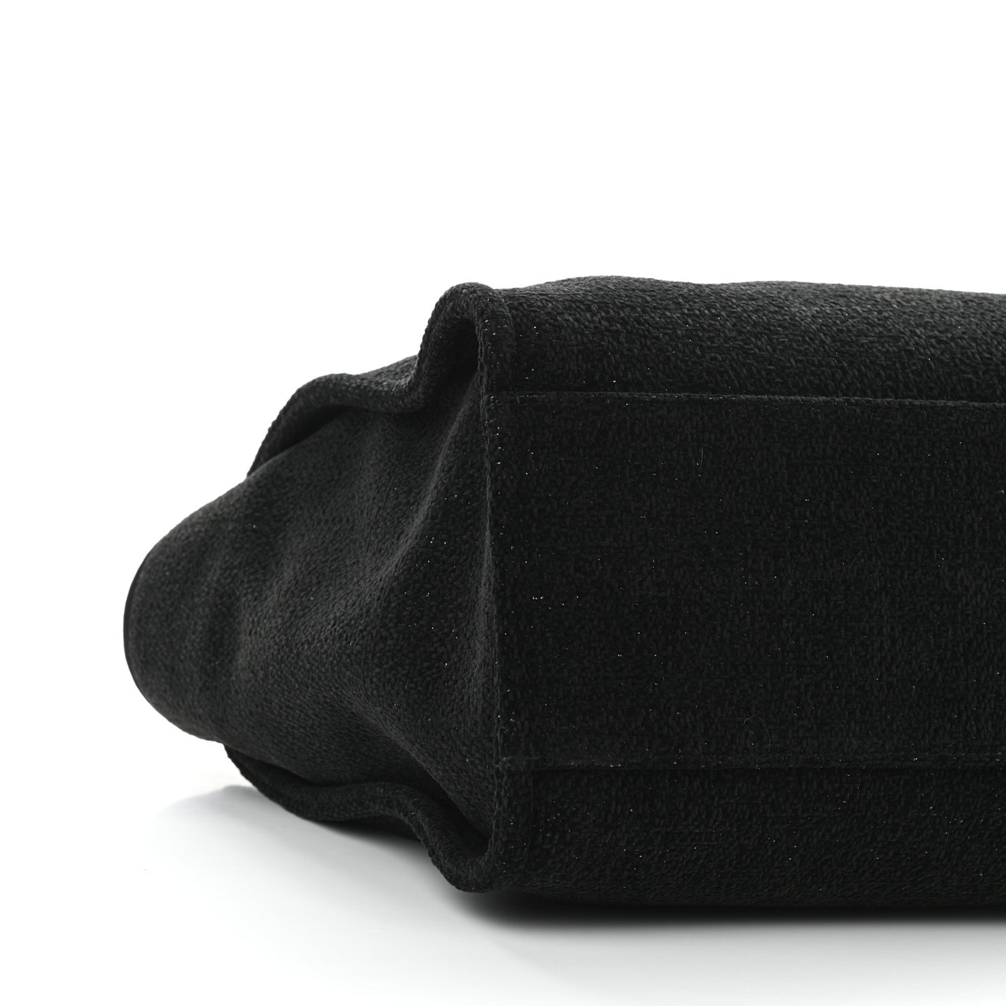 Lurex Boucle Medium Deauville Tote Black