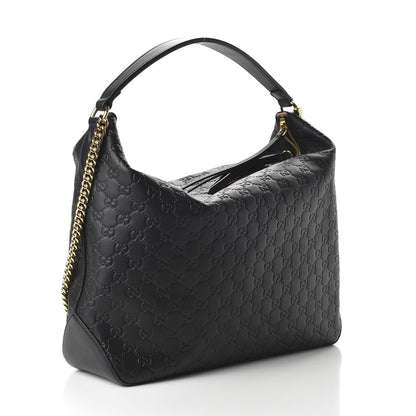 Gucci Guccissima Signature Large Linea A Hobo Black 3 of 10