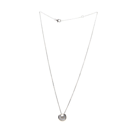 Cartier 18K Yellow Gold Diamond Mother of Pearl XS Amulette de Cartier Pendant Necklace 3 of 6