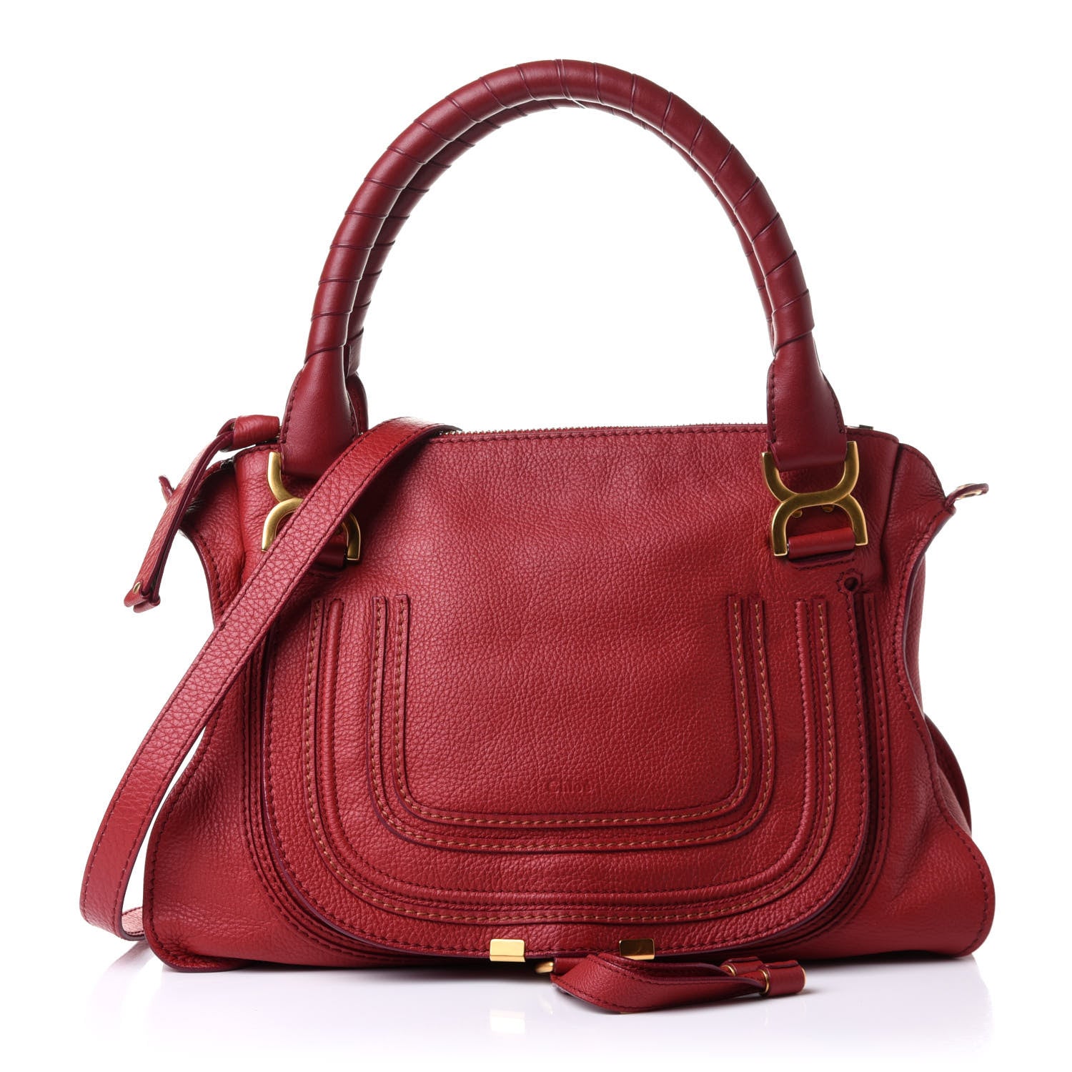 Chloe Calfskin Medium Marcie Satchel Acerola 1 of 10