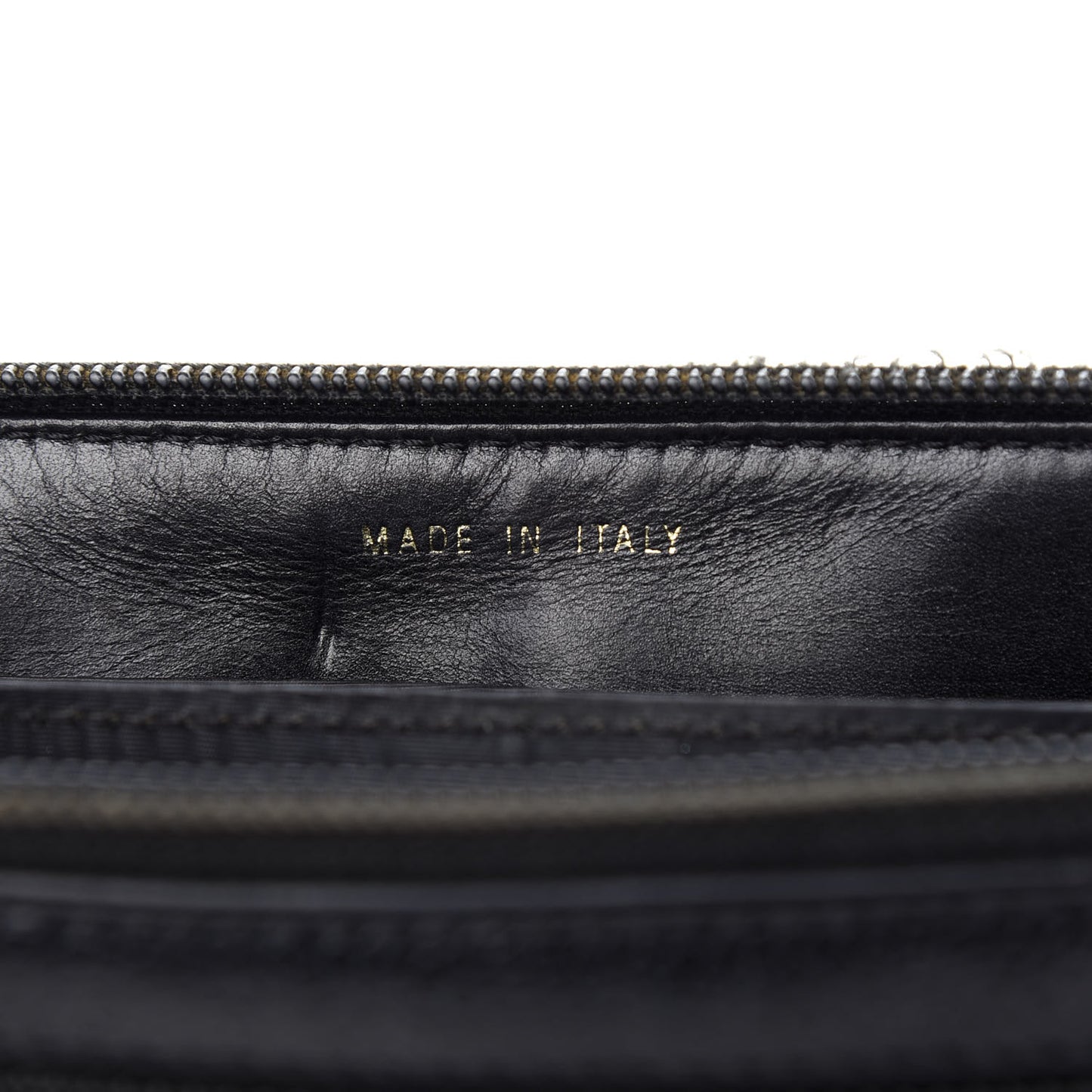 Caviar Large Timeless CC Zip Around Wallet Black