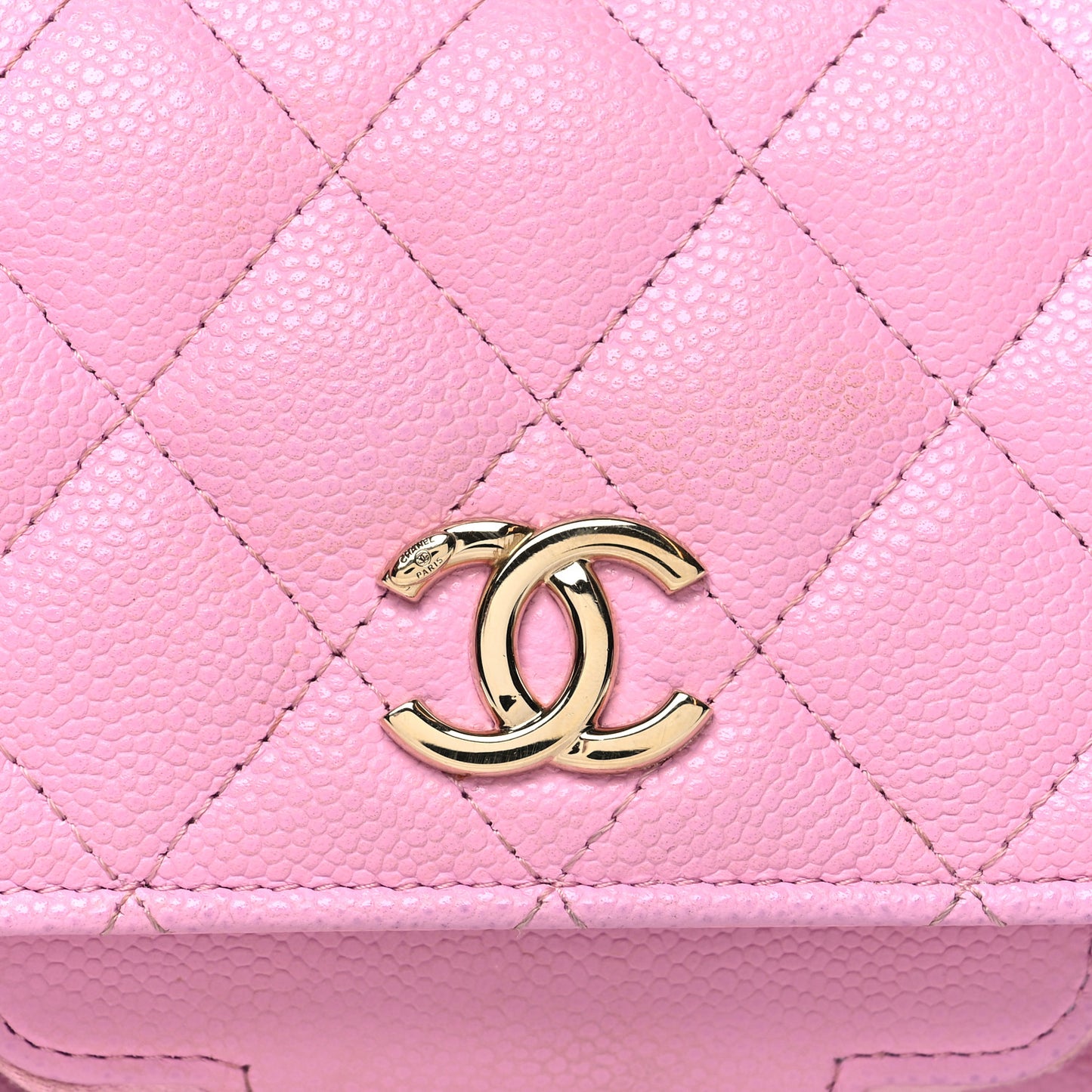 Caviar Quilted Business Affinity Clutch With Chain Flap Lilac