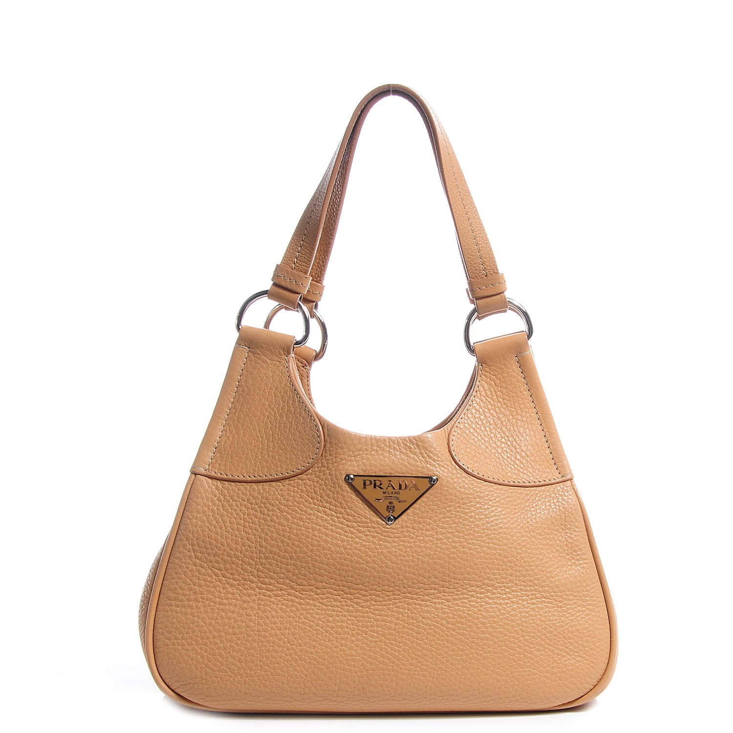 Prada Vitello Daino Box Shoulder Bag Naturale 1 of 9