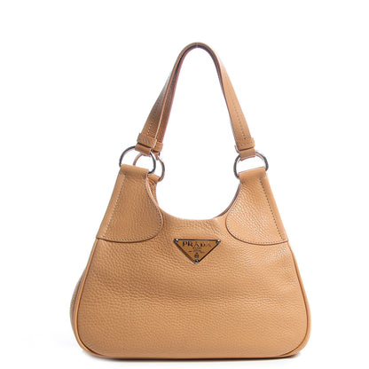 Prada Vitello Daino Box Shoulder Bag Naturale 1 of 9