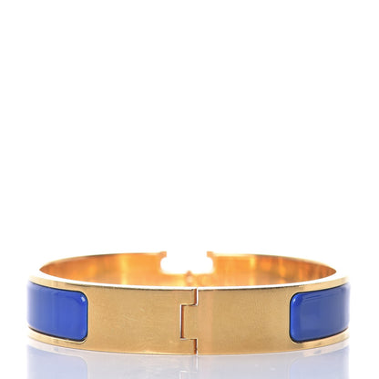 Hermes Enamel Narrow Clic Clac H Bracelet PM Bleu Electrique 3 of 6