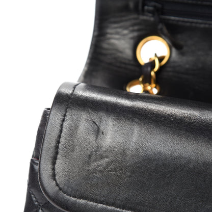 Chanel Lambskin Quilted Medium Double Flap Black 10 of 16