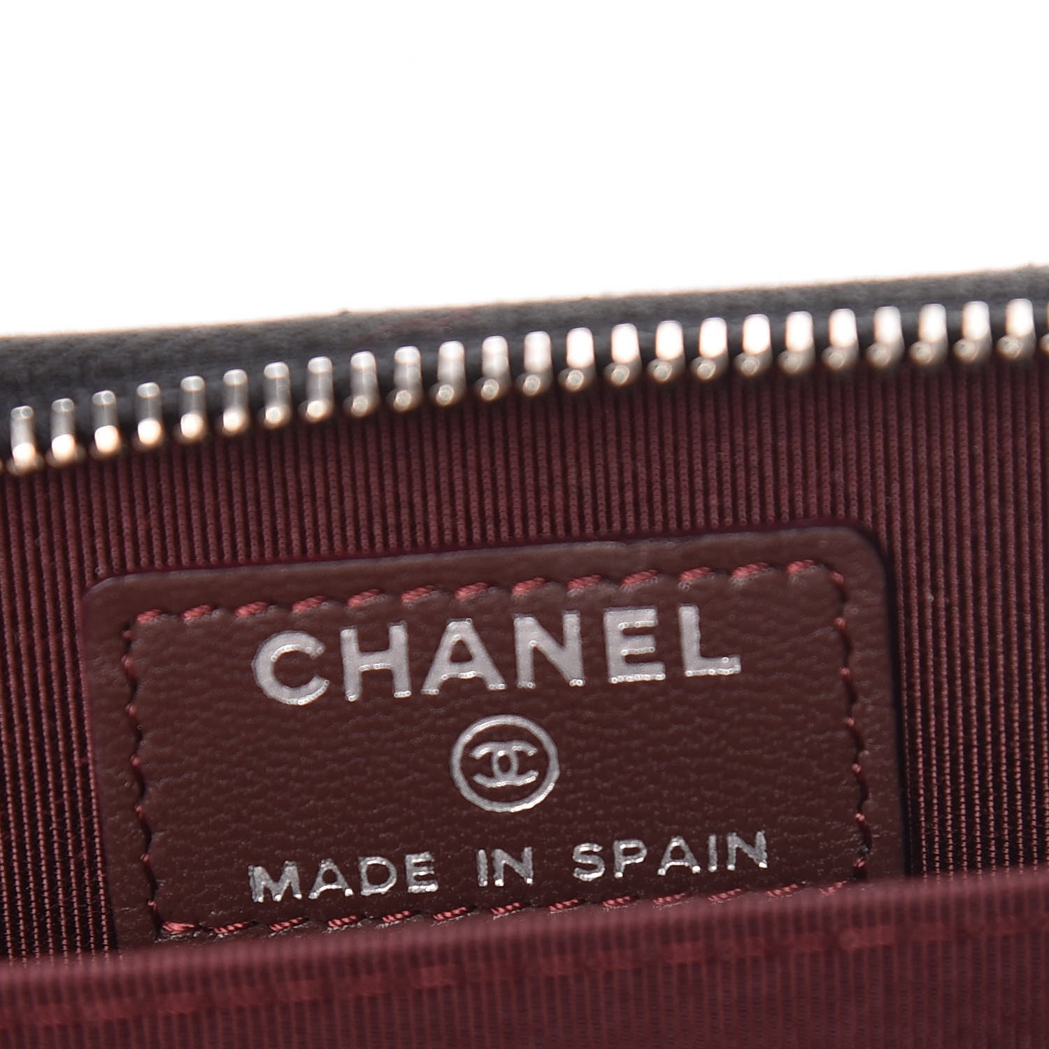 Chanel Lambskin Quilted Zip Coin Purse Black 6 of 8
